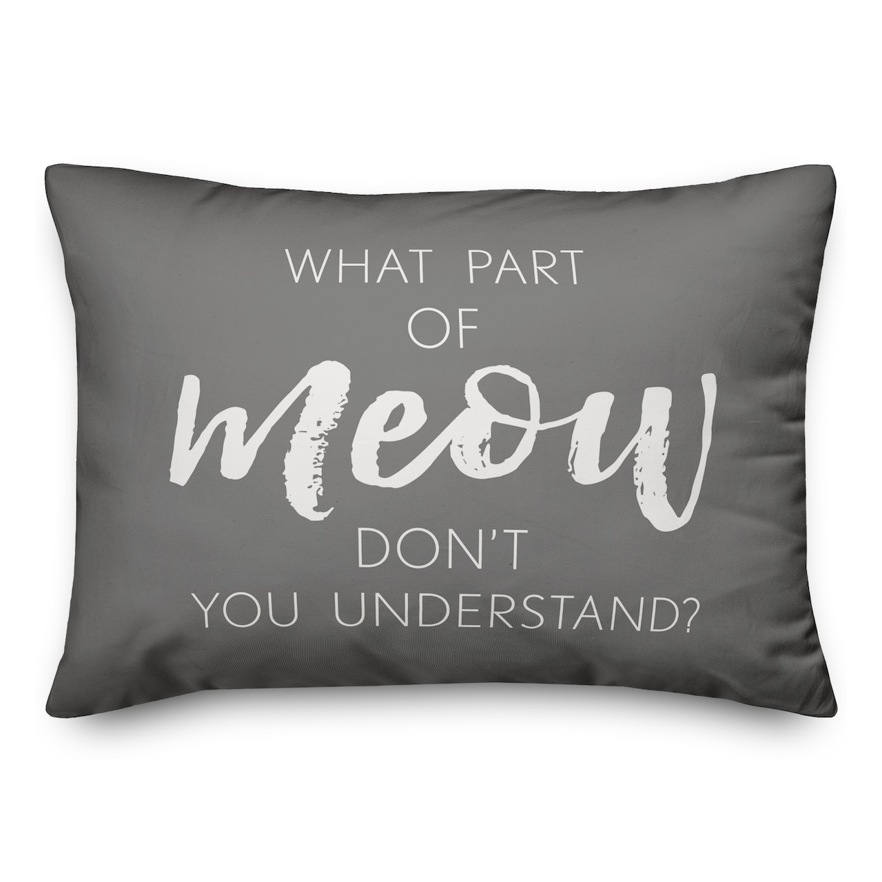 What Part of Meow Don't You Understand Throw Pillow
